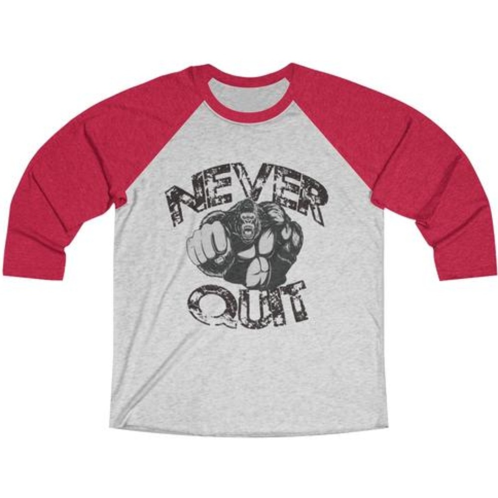 NEW Never Quit Unisex Tri-Blend Tee #645548